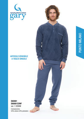 PIGIAMA CONFORMATO UOMO M/L S60061 Ingrosso Pigiami uomo Tellini S.r.l.